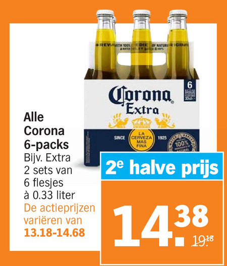 Corona   speciaalbier folder aanbieding bij  Albert Heijn - details