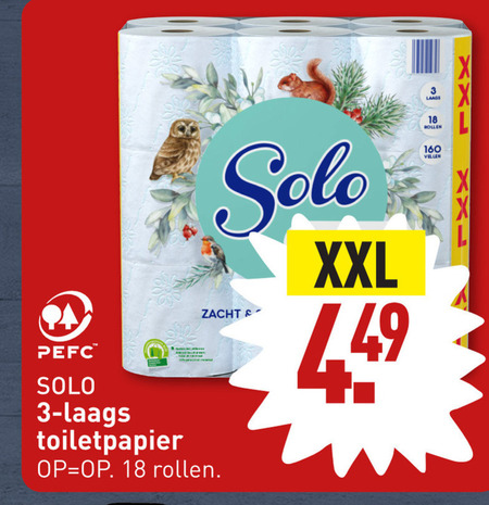 Solo   toiletpapier folder aanbieding bij  Aldi - details