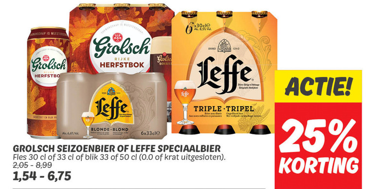 Grolsch   speciaalbier, blikje bier folder aanbieding bij  Dekamarkt - details