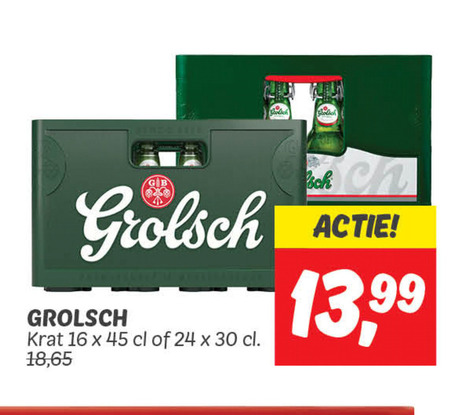 Grolsch   krat bier folder aanbieding bij  Dekamarkt - details