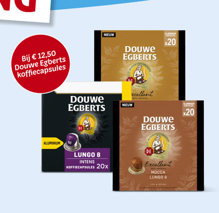 Douwe Egberts   koffiecups folder aanbieding bij  Hoogvliet - details