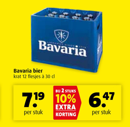 Bavaria   krat bier folder aanbieding bij  Boni - details