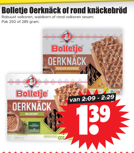 Bolletje   knackebrod folder aanbieding bij  Dirk - details