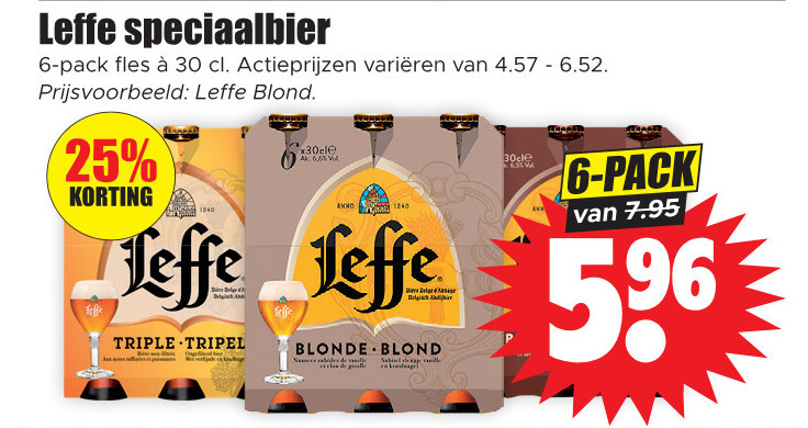 Leffe   speciaalbier folder aanbieding bij  Dirk - details