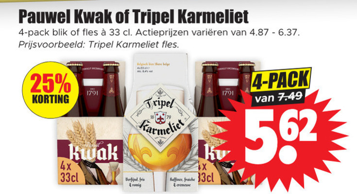 Pauwel Kwak   speciaalbier folder aanbieding bij  Dirk - details