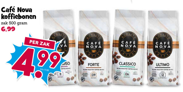 Cafe Nova   koffiebonen folder aanbieding bij  Boons Markt - details