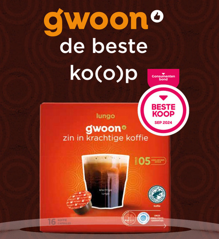 Gwoon   dolce gusto capsules folder aanbieding bij  MCD Supermarkt Basis - details