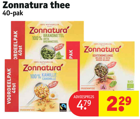 Zonnatura   thee folder aanbieding bij  Kruidvat - details