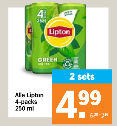 Lipton   ice tea folder aanbieding bij  Albert Heijn - details