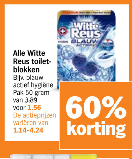 Witte Reus   toiletblok folder aanbieding bij  Albert Heijn - details