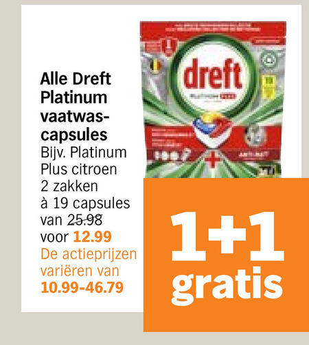 Dreft   vaatwasmiddel folder aanbieding bij  Albert Heijn - details