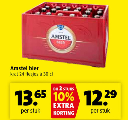 Amstel   krat bier folder aanbieding bij  Boni - details