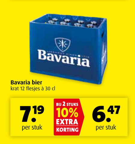 Bavaria   krat bier folder aanbieding bij  Boni - details