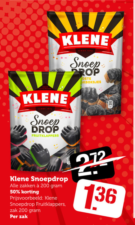 Klene   drop folder aanbieding bij  Coop - details