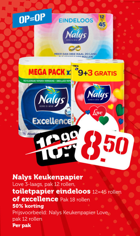 Nalys   toiletpapier, keukenpapier folder aanbieding bij  Coop - details