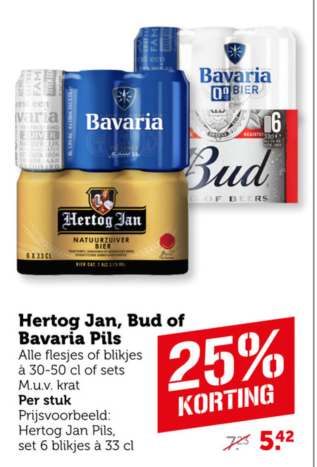 Hertog Jan   blikje bier folder aanbieding bij  Coop - details