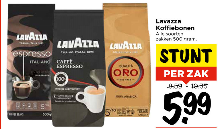 Lavazza   koffiebonen folder aanbieding bij  Vomar - details