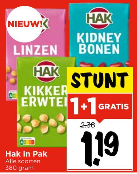 Hak   bonen folder aanbieding bij  Vomar - details