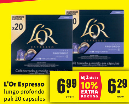 Douwe Egberts L Or   koffiecups folder aanbieding bij  Nettorama - details