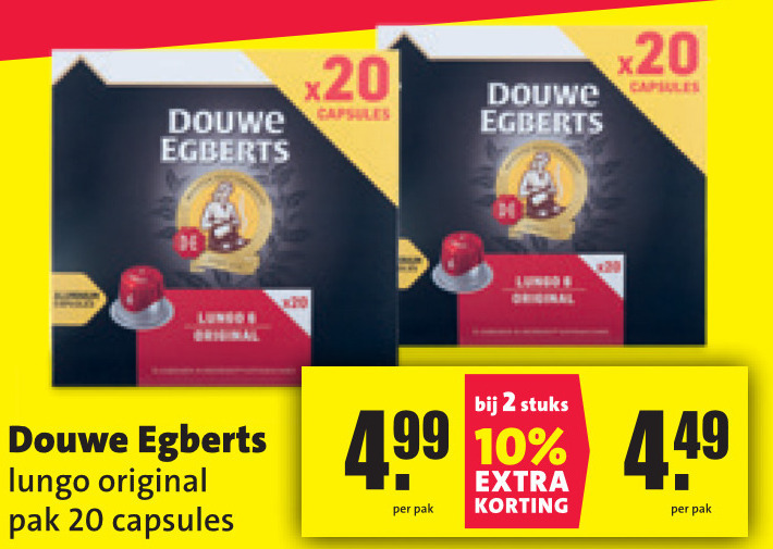 Douwe Egberts   koffiecups folder aanbieding bij  Nettorama - details