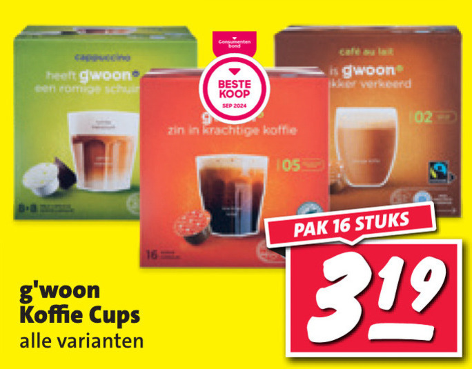 Gwoon   dolce gusto capsules folder aanbieding bij  Nettorama - details