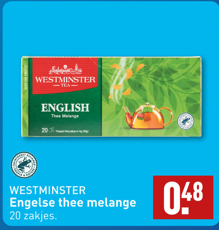 Westminster   thee folder aanbieding bij  Aldi - details