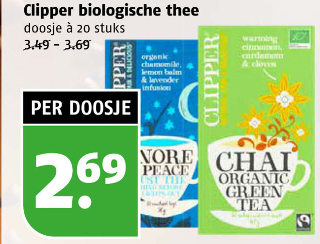 Clipper   thee folder aanbieding bij  Poiesz - details