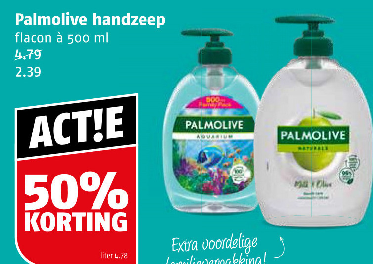 Palmolive   handzeep folder aanbieding bij  Poiesz - details