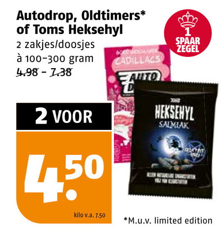 Autodrop   snoep, drop folder aanbieding bij  Poiesz - details