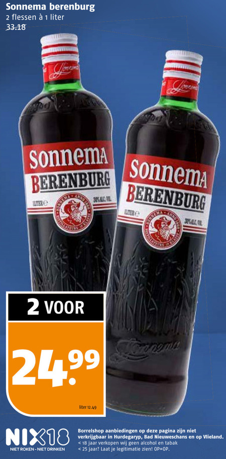 Sonnema   berenburg folder aanbieding bij  Poiesz - details