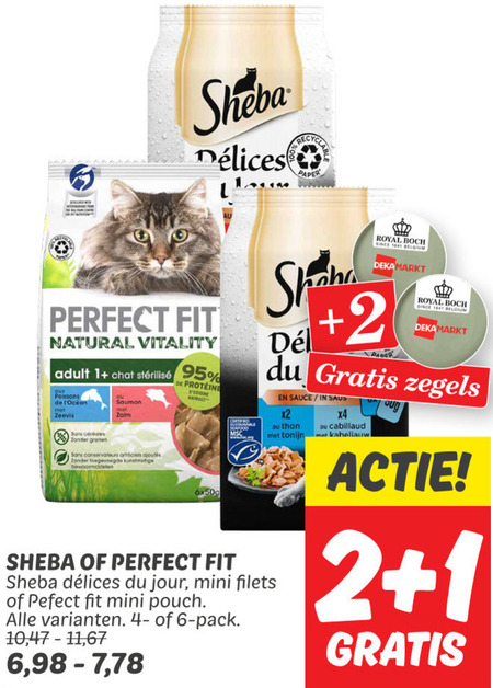 Sheba   kattenvoer folder aanbieding bij  Dekamarkt - details