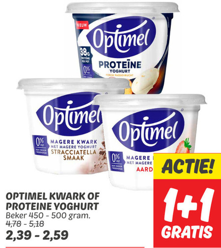 Optimel   vruchtenyoghurt, kwark folder aanbieding bij  Dekamarkt - details