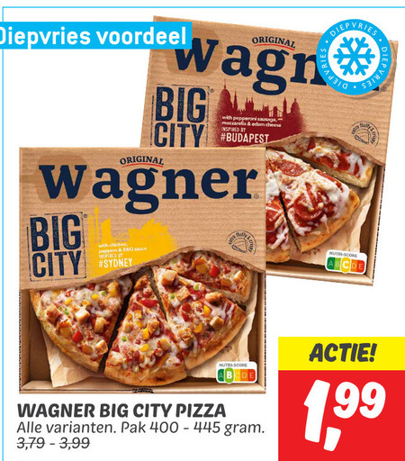 Wagner   diepvriespizza folder aanbieding bij  Dekamarkt - details