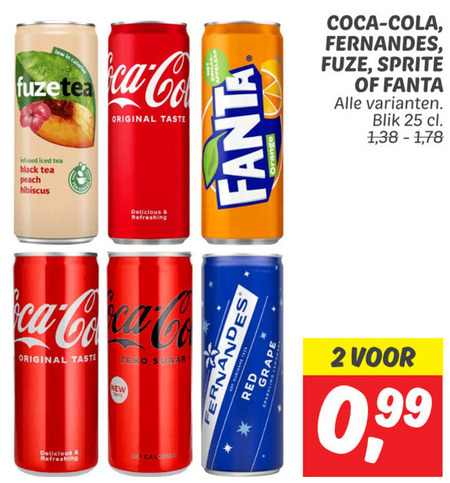 Sprite   frisdrank, cola folder aanbieding bij  Dekamarkt - details