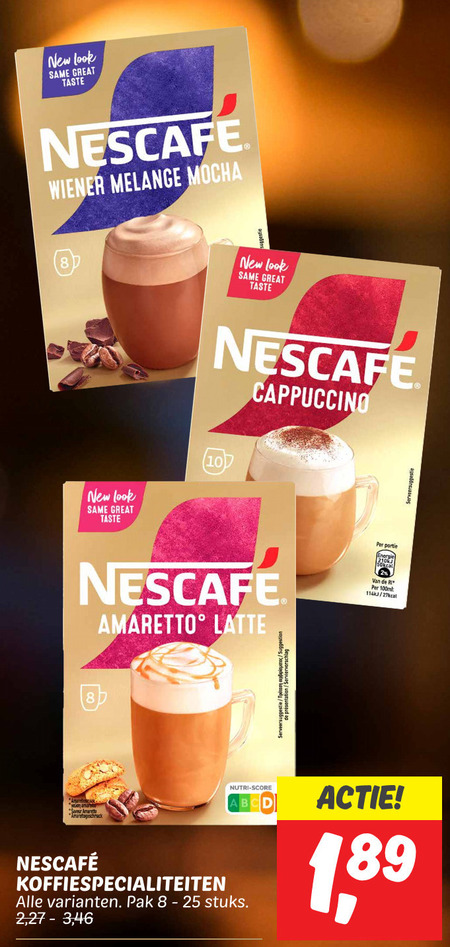 Nescafe   oploskoffie folder aanbieding bij  Dekamarkt - details