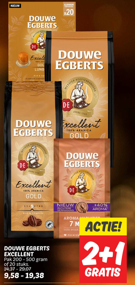 Douwe Egberts   koffie folder aanbieding bij  Dekamarkt - details