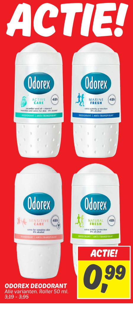 Odorex   deodorant folder aanbieding bij  Dekamarkt - details