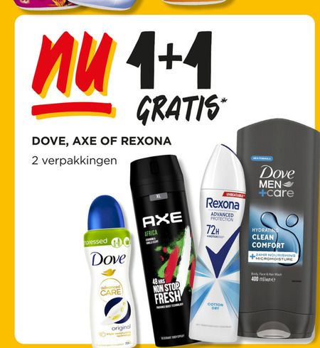 Rexona   douchegel, deodorant folder aanbieding bij  Jumbo - details