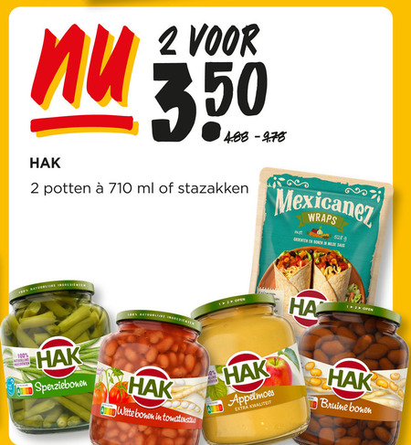 Hak   appelmoes, groenteconserven folder aanbieding bij  Jumbo - details