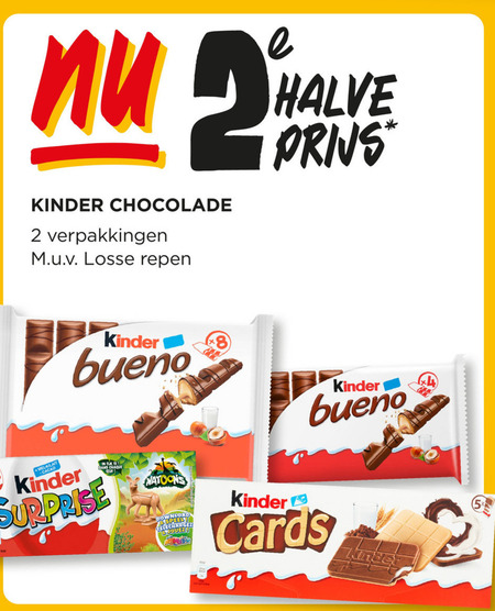 Kinder   chocolade folder aanbieding bij  Jumbo - details