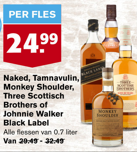 Monkey Shoulder   whisky folder aanbieding bij  Hoogvliet - details