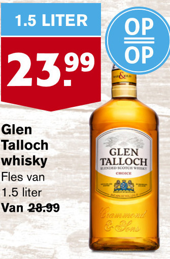 Glen Talloch   whisky folder aanbieding bij  Hoogvliet - details