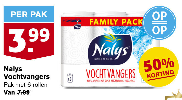 Nalys   keukenpapier folder aanbieding bij  Hoogvliet - details