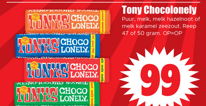 Tony Chocolony   chocolade folder aanbieding bij  Dirk - details