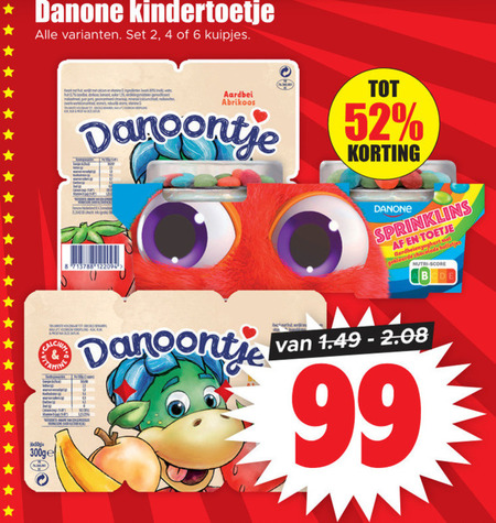 Danone   kindertoetjes folder aanbieding bij  Dirk - details