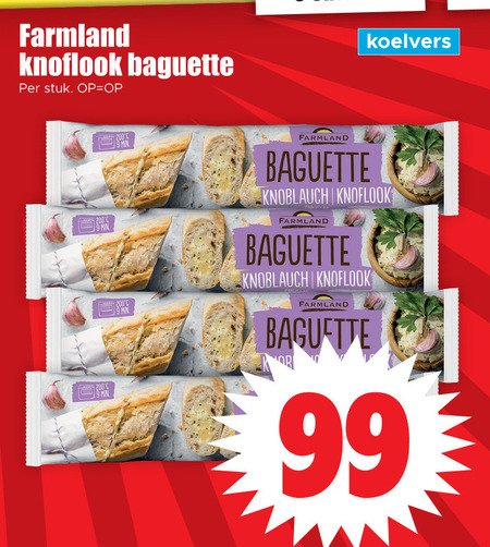 Farmland   belegd stokbrood folder aanbieding bij  Dirk - details