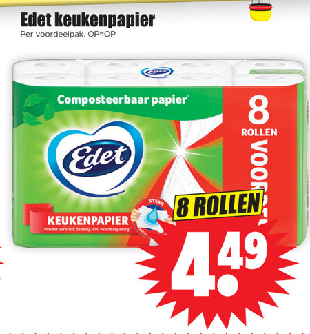 Edet   keukenpapier folder aanbieding bij  Dirk - details