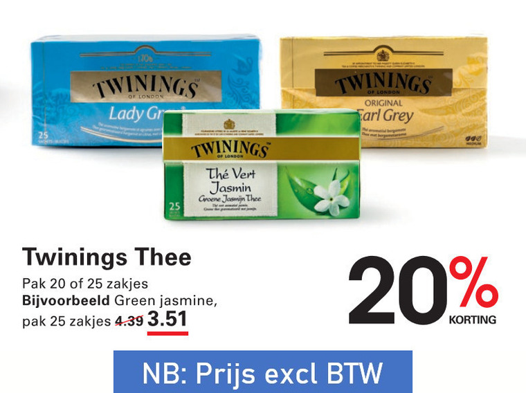 Twinings   thee folder aanbieding bij  Sligro - details