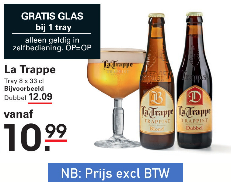 La Trappe   speciaalbier folder aanbieding bij  Sligro - details