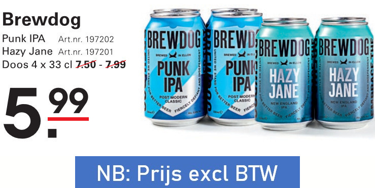 Brewdog   speciaalbier folder aanbieding bij  Sligro - details